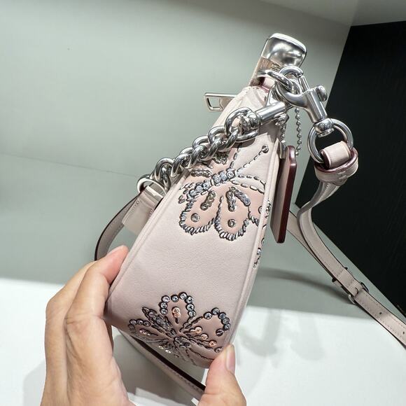 Coach Teri Shoulder Bag With Butterfly Print CCE92 & Gift Receipt Authentic ‼️ - Picture 5 of 12